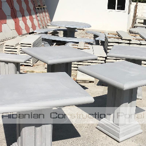 Tavolina dhe stola betoni per ambjent te jashtem Tavolina dhe stola betoni per ambjent te jashtem